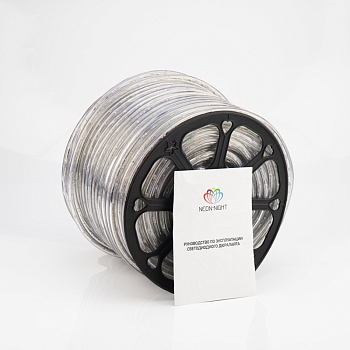 Дюралайт LED двухжильный 230В 13мм 36 LED/м ТЕПЛЫЙ БЕЛЫЙ постоянное свечение модуль 1м бухта 100м NEON-NIGHT