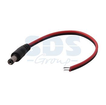 Разъем питания DC штекер 2,5х5,5мм с проводом 20 см REXANT