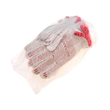 Перчатки х/б нейлоновые с покрытием ПВХ «Точка», белые REXANT