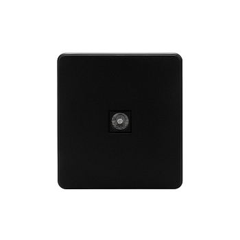 Розетка ROUND TV с/у оникс KRANZ