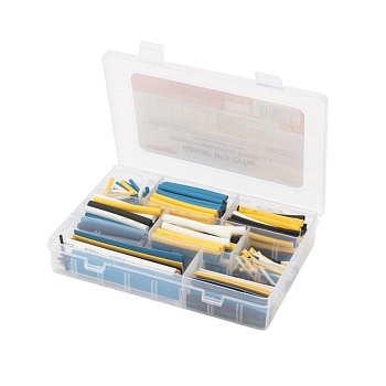 Набор №3 термоусаживаемых трубок ТУТ нг (2:1), 4 цвета, 288 шт., REXANT