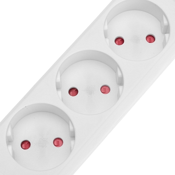 Удлинитель STANDARD 3 гнезда, 3м, 2х1,0мм², б/з, белый REXANT