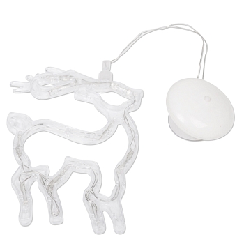 Фигура светодиодная Олененок на присоске с подвесом, цвет белый