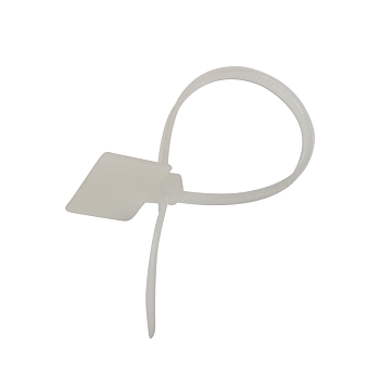 Хомут с площадкой под маркер нейлоновый 100x2,5мм белый (100 шт/уп) REXANT