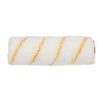 Ролик (сменный) полиамид белый с желтой полосой, ворс 11 мм, ширина ролика 180 мм, Ø 42 мм, бюгель 6 мм REXANT