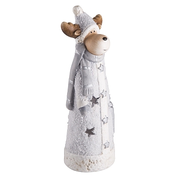Керамическая фигурка Олененок с шарфом 7x6,5x21 см