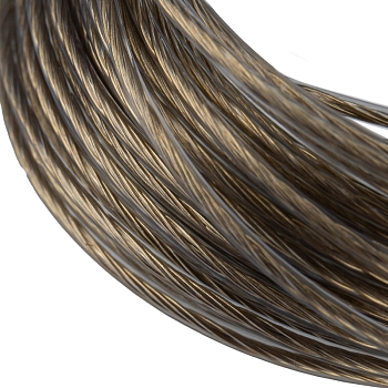 Трос стальной в ПВХ оплетке d=2,0мм, прозрачный (моток 20м) REXANT