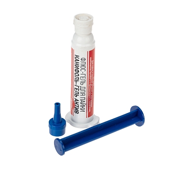 Флюс-гель для пайки, КАНИФОЛЬ-ГЕЛЬ АКТИВ, 12мл, техно-шприц, блистер REXANT