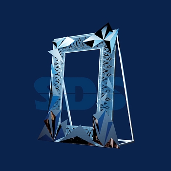 Декоративная фотозона Кристальная 261 см