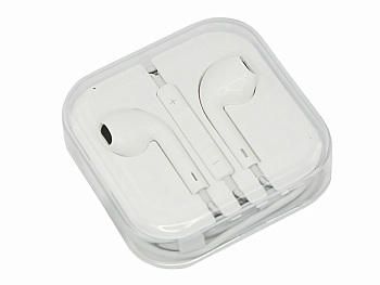 Наушники с микрофоном белые