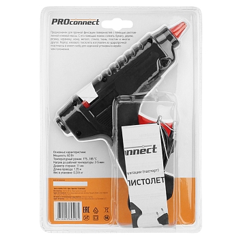Пистолет клеевой, 60Вт, Ø11мм, блистер PROconnect