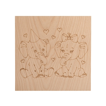 Доски для выжигания «Слонята», 150х150мм, 5 шт., пакет REXANT