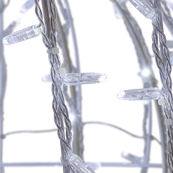 Шар светодиодный 230V, диаметр 30 см, 120 светодиодов, эффект мерцания, цвет белый NEON-NIGHT