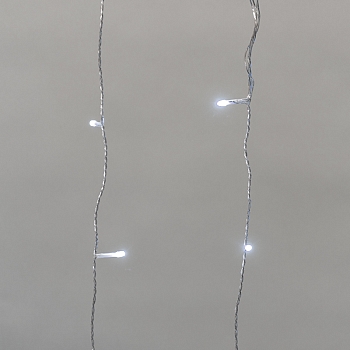 Гирлянда Дождь светодиодный 2х1,5м, эффект мерцания, прозрачный провод, IP44, 230В, диоды БЕЛЫЕ, 150LED NEON-NIGHT