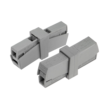 Строительно-монтажная клемма СМК 224-201 для светильника на гибкие проводники (0,2-2,5)/(0,14-2,5) мм² серая (50 шт./уп.) REXANT