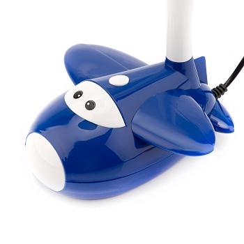 Светильник настольный REXANT Смелый Летчик на основании, с цоколем Е27, 60 Вт, цвет синий