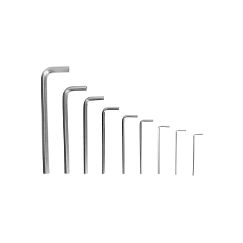 Набор ключей имбусовых HEX KRANZ 2,0-12 мм, CrV, 9 шт., удлиненные