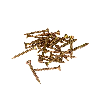 Саморез универсальный 4,5х35 мм, желтый цинк, пакет (50 шт/уп) KRANZ