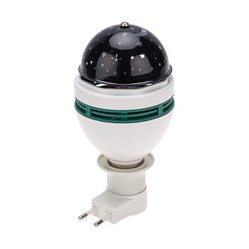 Диско-лампа светодиодная E27 с переходником в розетку, проекция звезды, 230В NEON-NIGHT