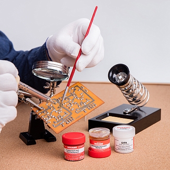 Набор К3 для пайки, «твердый флюс» (канифоль, флюс БУРА, паяльный жир) REXANT