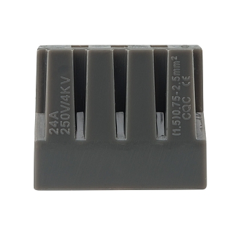 Экспресс-клемма с пастой СМК 773-308, 8-проводная до 2,5 мм², серая (50 шт/уп) REXANT