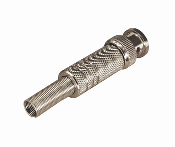 Разъем BNC штекер под пайку с пружиной металл (универсальный) REXANT