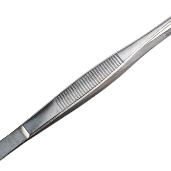 Пинцет прямой, рифленый 200мм (блистер) REXANT