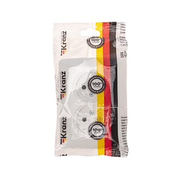 DEA Розетка 2-ая керамика б/з с/у 10А Бел KRANZ