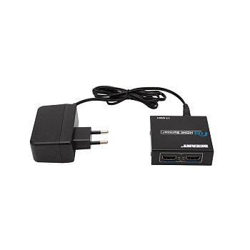 Делитель гнездо HDMI на 2 гнезда HDMI, металл REXANT