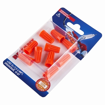 Соединительный изолирующий зажим REXANT "СИЗ-3", 1,5-6 мм², оранжевый, 10 шт.