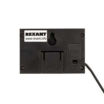 Термометр электронный комнатно-уличный с часами REXANT