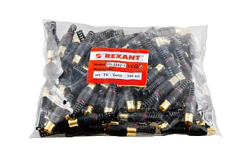 TV-разъем штекер без пайки черный REXANT