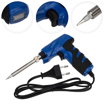 Паяльник-пистолет двухрежимный с керам. нагревателем, серия ПРОФИ, 25/130Вт, 230В REXANT