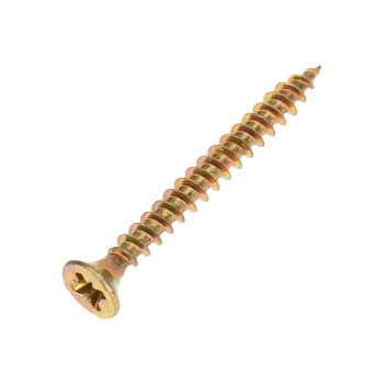 Саморез универсальный 4,5х35 мм, желтый цинк, пакет (50 шт/уп) KRANZ