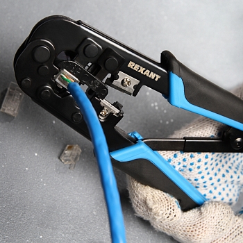 Кримпер HT-568R ТАЙВАНЬ для обжима 8P8C, 6P6C REXANT