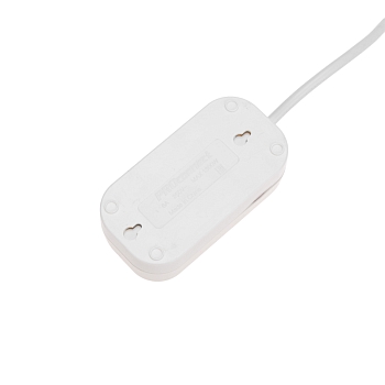 Удлинитель 2 гнезда, 5м, 3х0,75мм², с/з, белый PROconnect