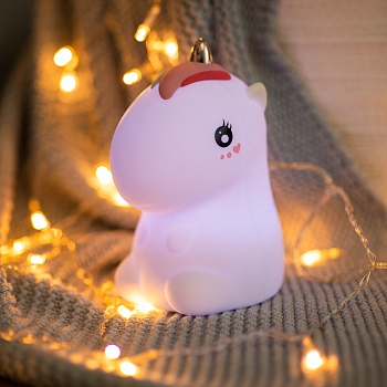 Силиконовый ночник Единорог USB с 3 режимами, RGB-свечение NEON-NIGHT