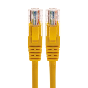 Патч-корд U/UTP, CAT 5e, RJ45-RJ45, 26AWG, LSZH, желтый, 0,5м REXANT