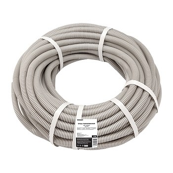 Труба гофрированная из ПВХ, с зондом, Ø25мм (бухта 10 м/уп) REXANT