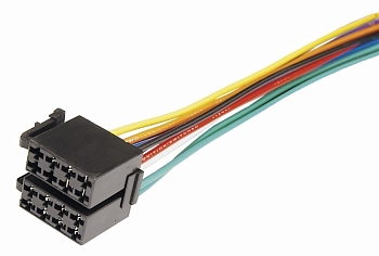 Разъемы для автомагнитол Евро ISO, сдвоенное гнездо акустика+питание REXANT