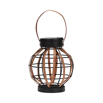 Светильник садовый Бамбук, 18см, 3000К, встроенный аккумулятор, солнечная панель, коллекция Бали REXANT