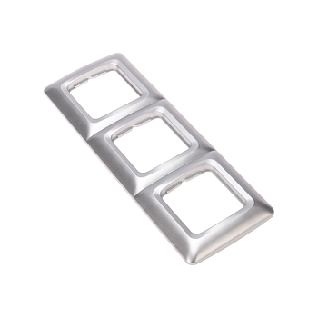 DEA Рамка 3-я горизонтальная Серебряный металлик KRANZ