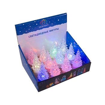 Фигура светодиодная на подставке Елочка маленькая, RGB