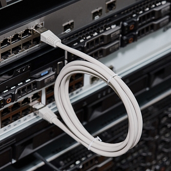 Шнур коммутационный, патч-корд F/UTP RJ45-RJ45, CAT 5e, LSZH серый, 1,5м REXANT