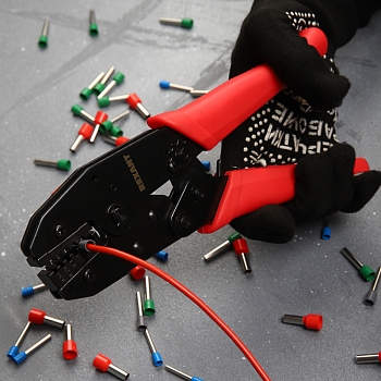 Кримпер HT-336E для обжима штыревых наконечников 0,5-4,0мм REXANT