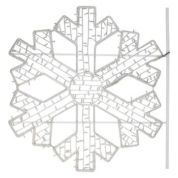 Фигура световая Снежинка 125х120 см, 200 LED, IP65, цвет свечения белый NEON-NIGHT