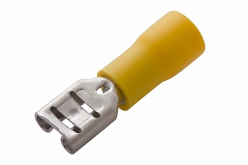 Клемма плоская изолированная РПи-м 6.0-(6.3)/РпИм 5,5-6-0,5 гнездо 6.6 мм 4-6 мм² REXANT