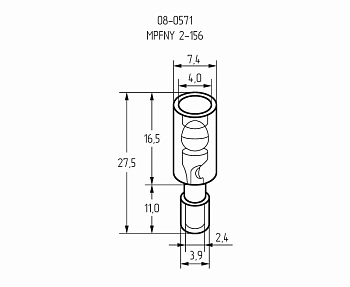 Разъем штекерный полностью изолированный штекер 4 мм 1.5-2.5 мм² (РШПи-п 2.5-4/РшИпп 2-5-4) синий REXANT