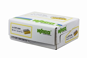 2273-205 Экспресс-клемма 5-проводная до 2,5 мм², (100 шт./уп.) WAGO