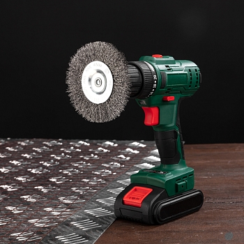 Щетка дисковая для дрели, витая стальная проволока, 100мм KRANZ